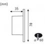 Lampa przypodłogowa 1x1.1 W biała 92924 Paulmann Wall LED zdj.2
