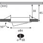 Lampa do zabudowy 3x6 W czarny 93080 Paulmann Nova zdj.2