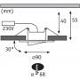 Lampa do zabudowy 3x5 W chrom 93095 Paulmann Calla zdj.2