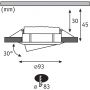 Lampa do zabudowy 1x6 W biały 93681 Paulmann Nova zdj.2