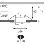 Lampa do zabudowy 1x5 W chrom 99937 Paulmann Calla zdj.2