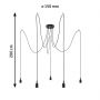 Lampa wisząca 5x60 W czarna PL50389 Paulmann Neordic zdj.2