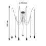 Lampa wisząca x60 W czarna PL50390 Paulmann Neordic zdj.2