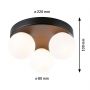 Lampa podsufitowa 3x20 W czarna PL71069 Paulmann Gove zdj.2