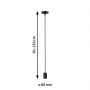 Lampa wisząca 1x60 W czarna PL71136 Paulmann Ravi zdj.2