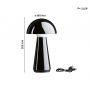 Lampa stołowa 1x2.6 W czarna PL76994 Paulmann Onzo zdj.2