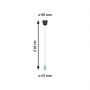 Lampa wisząca 1x60 W zielona PL78428 Paulmann Neordic zdj.2