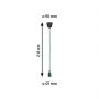 Lampa wisząca 1x60 W zielona PL78429 Paulmann Neordic zdj.2