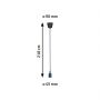 Lampa wisząca 1x60 W ciemnoniebieska PL78430 Paulmann Neordic zdj.2