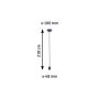 Lampa wisząca 1x60 W granatowa PL78435 Paulmann Neordic zdj.2