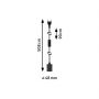 Lampa wisząca 1x20 W czarna PL78436 Paulmann Neordic zdj.2