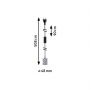 Lampa wisząca 1x20 W aluminium PL78437 Paulmann Neordic zdj.2