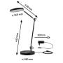 Lampa biurkowa 1x11 W czarna PL78910 Paulmann Numis zdj.2