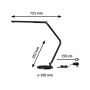 Lampa biurkowa 1x9.5 W czarna PL78912 Paulmann Flexbar zdj.2