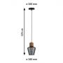 Lampa wisząca 1x20 W przydymiona PL79740 Paulmann Neordic zdj.2