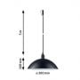 Lampa wisząca 1x2 W antracyt PL93103 Paulmann Plug & Shine zdj.2