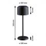 Lampa stołowa 1x3.7 W czarna PL94878 Paulmann Else zdj.2
