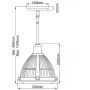 Lampa wisząca 1x60 W nikiel QNELROYHB Quintiesse Elroy zdj.2