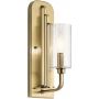 Kinkiet 1x40 W mosiądz QNKIMROSE1BNB Quintiesse Kimrose zdj.1