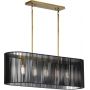 Lampa wisząca 5x60 W czarna-mosiądz QNLINARAISLEBK Quintiesse Linara zdj.1