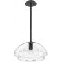 Lampa wisząca 1x60 W czarna-przezroczysta QNLOTUSPBLK Quintiesse Lotus zdj.1