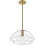 Lampa wisząca 1x60 W mosiądz-przezroczysta QNLOTUSPHBR Quintiesse Lotus zdj.1