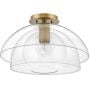 Lampa wisząca 1x60 W mosiądz-przezroczysta QNLOTUSPHBR Quintiesse Lotus zdj.2