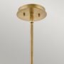 Lampa wisząca 1x60 W mosiądz-przezroczysta QNLOTUSPHBR Quintiesse Lotus zdj.5