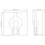 Kinkiet 1x60 W nikiel QNLUDLOW1PN Quintiesse Ludlow zdj.2