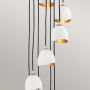 Lampa wisząca x40 W biała-złota QNNULA12P Quintiesse Nula zdj.4