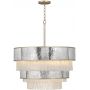 Lampa wisząca x40 W złota-szary/popielaty QNREVERIE12PCPG Quintiesse Reverie zdj.1