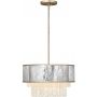 Lampa wisząca 4x40 W złota-szary/popielaty QNREVERIE4PCPG Quintiesse Reverie zdj.1