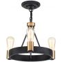 Lampa wisząca 3x60 W mosiądz QNSILAS3PDZ Quintiesse Silas zdj.3