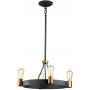 Lampa wisząca 4x60 W mosiądz QNSILAS4PDZ Quintiesse Silas zdj.1