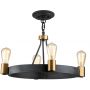 Lampa wisząca 4x60 W mosiądz QNSILAS4PDZ Quintiesse Silas zdj.2