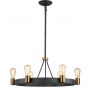 Lampa wisząca 6x60 W mosiądz QNSILAS6PDZ Quintiesse Silas zdj.1