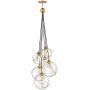 Lampa wisząca 6x60 W mosiądz-przezroczysta QNSKYE6P Quintiesse Skye zdj.1