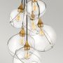 Lampa wisząca 6x60 W mosiądz-przezroczysta QNSKYE6P Quintiesse Skye zdj.2