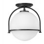 Lampa podsufitowa 1x60 W czarna-mleczny QNSOMERSETFOBK Quintiesse Somerset zdj.1