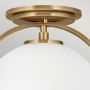 Lampa podsufitowa 1x60 W mosiądz-mleczny QNSOMERSETFOHB Quintiesse Somerset zdj.2
