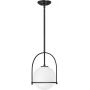 Lampa wisząca 1x60 W czarna-mleczna QNSOMERSETPOBK Quintiesse Somerset zdj.1