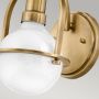 Kinkiet 1x60 W mosiądz-mleczny QNSOMERSET1HB Quintiesse Somerset zdj.2
