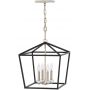 Lampa wisząca 4x60 W czarna-nikiel QNSTINSON4PLBK Quintiesse Stinson zdj.1