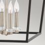 Lampa wisząca 4x60 W czarna-nikiel QNSTINSON4PLBK Quintiesse Stinson zdj.2