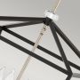 Lampa wisząca 4x60 W czarna-nikiel QNSTINSON4PLBK Quintiesse Stinson zdj.4