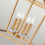Lampa wisząca 4x60 W czarna-mosiądz QNSTINSON4PLDBR Quintiesse Stinson zdj.4
