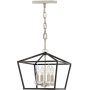 Lampa wisząca 4x60 W czarna-nikiel QNSTINSON4PMBK Quintiesse Stinson zdj.1