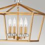 Lampa wisząca 4x60 W czarna-mosiądz QNSTINSON4PMDBR Quintiesse Stinson zdj.5