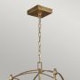 Lampa wisząca 3x40 W złota QNTHAYER3PADB Quintiesse Thayer zdj.4