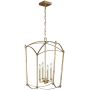 Lampa wisząca 4x40 W złota QNTHAYER4PADB Quintiesse Thayer zdj.1